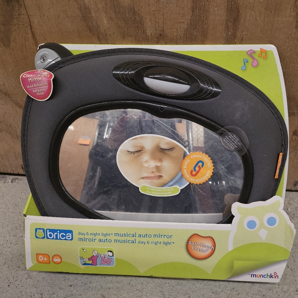 Brica Day & Night Light Musical Auto Mirror